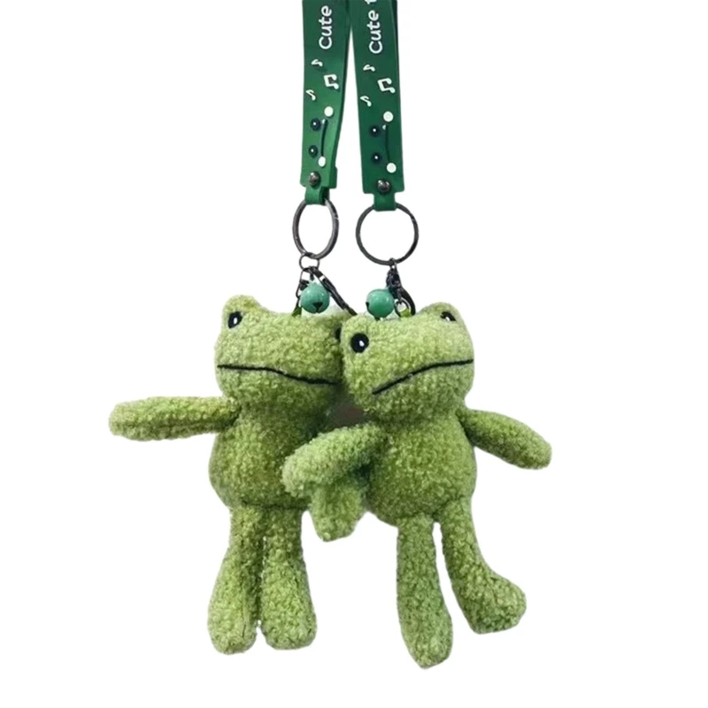 Cartoon for Frog Plush Keychain for Key Ring Toy Gift Clasroom Prizes for Kids Schoolbag Valentine's Present Classroom P