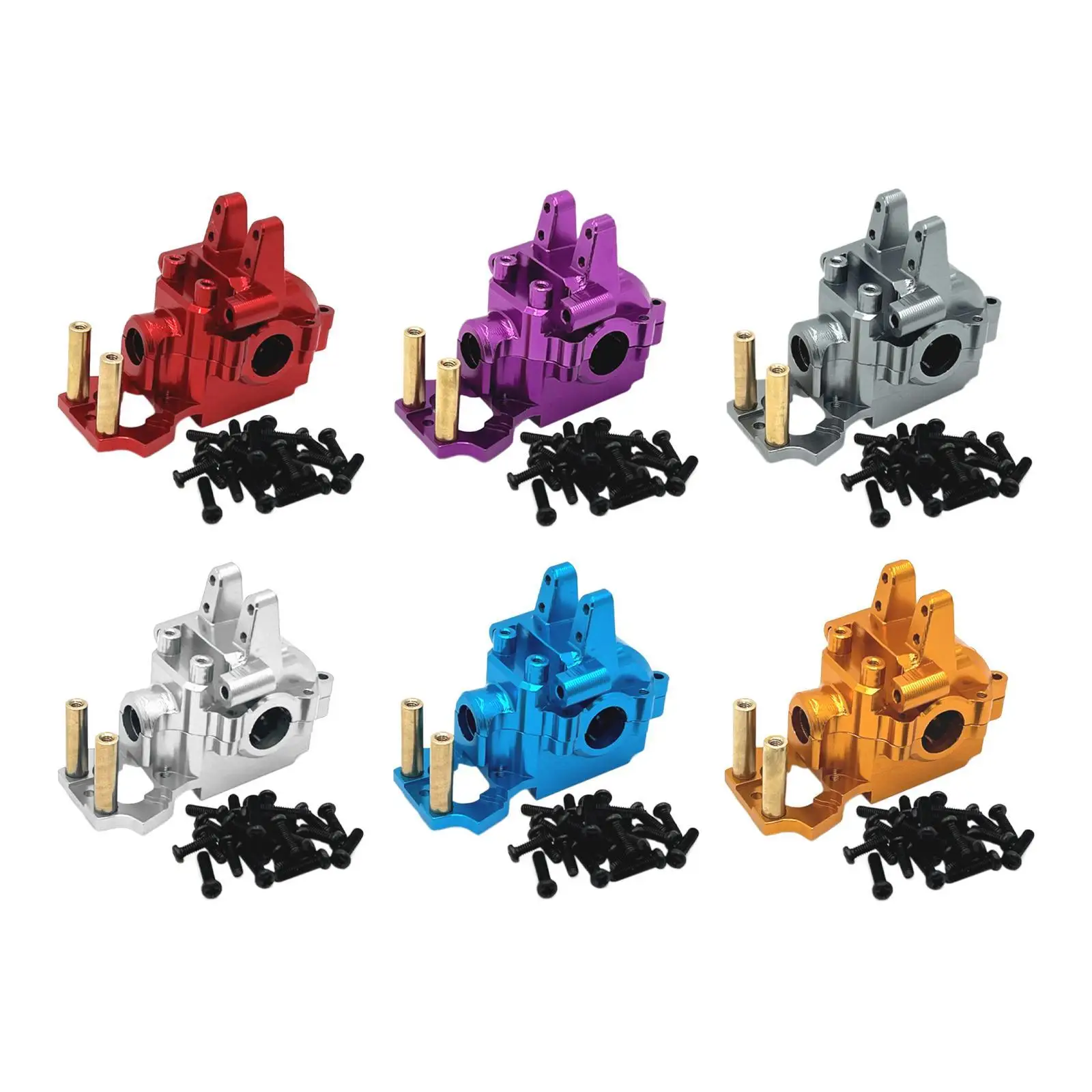 1:14 RC Car Front Gearbox Cover Easy to Install Modification Spare Parts Sturdy Aluminum Alloy for 14302 14209 14301 14210 Model