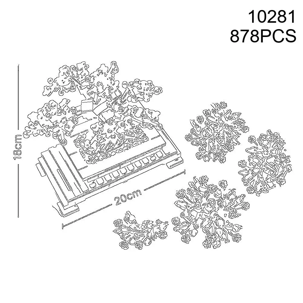 Bonsai Building Block Flower Creative Plant Cherry Blossom Tree Potted Bouquet DIY Home Decoration Gifts Toys for Adults Gift