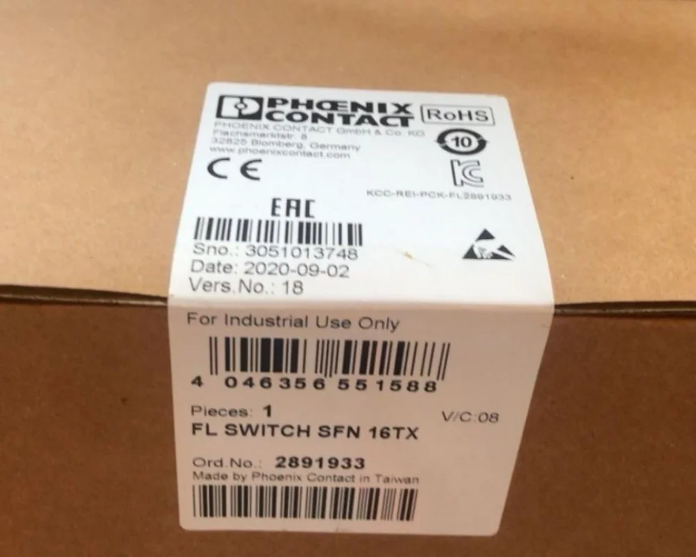 

2891933 for Phoenix Industrial Ethernet Switch - FL SWITCH SFN 16TX