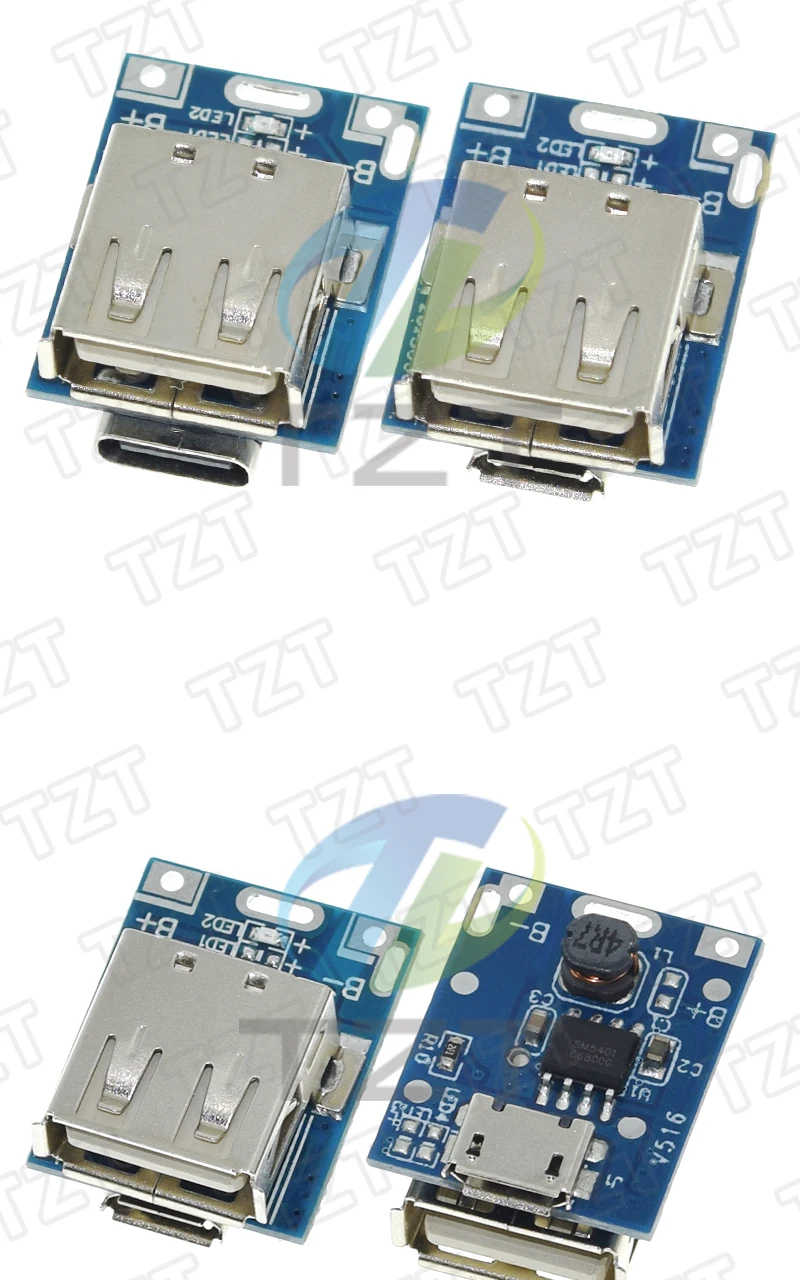 TZT 5V 1A Mobile Power Bank Zubehör Boost Converter Step-Up Power Modul Led-anzeige USB Für DIY Ladegerät 134N3Pv – Detail 5