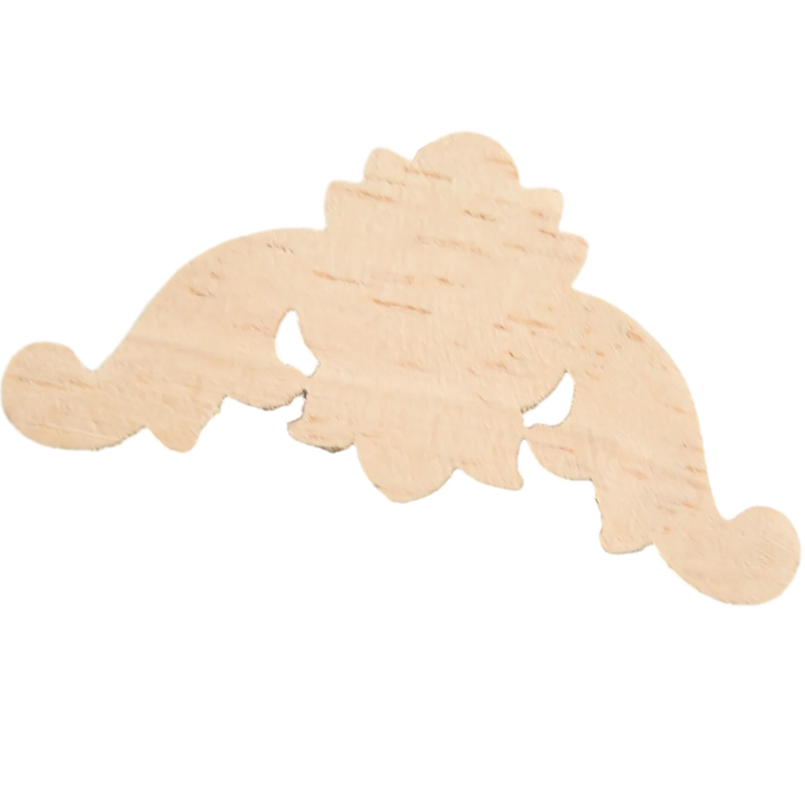 Beautiful Brand New Wood Applique Carve Decal European Style Furniture Replacement 4 Pcs Single Side Wood Carved