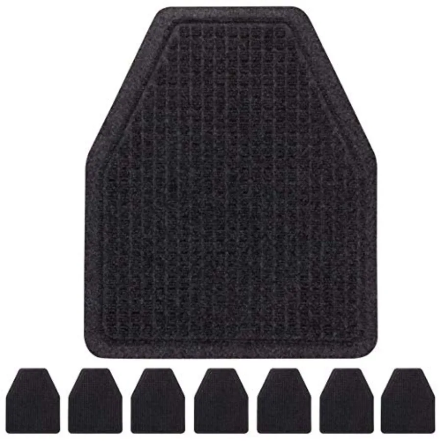 

Urinal Mats 8 Pack - Bathroom Urinal Mat for Floor - Dark Gray Commercial Splash Mats for Men's Restroom