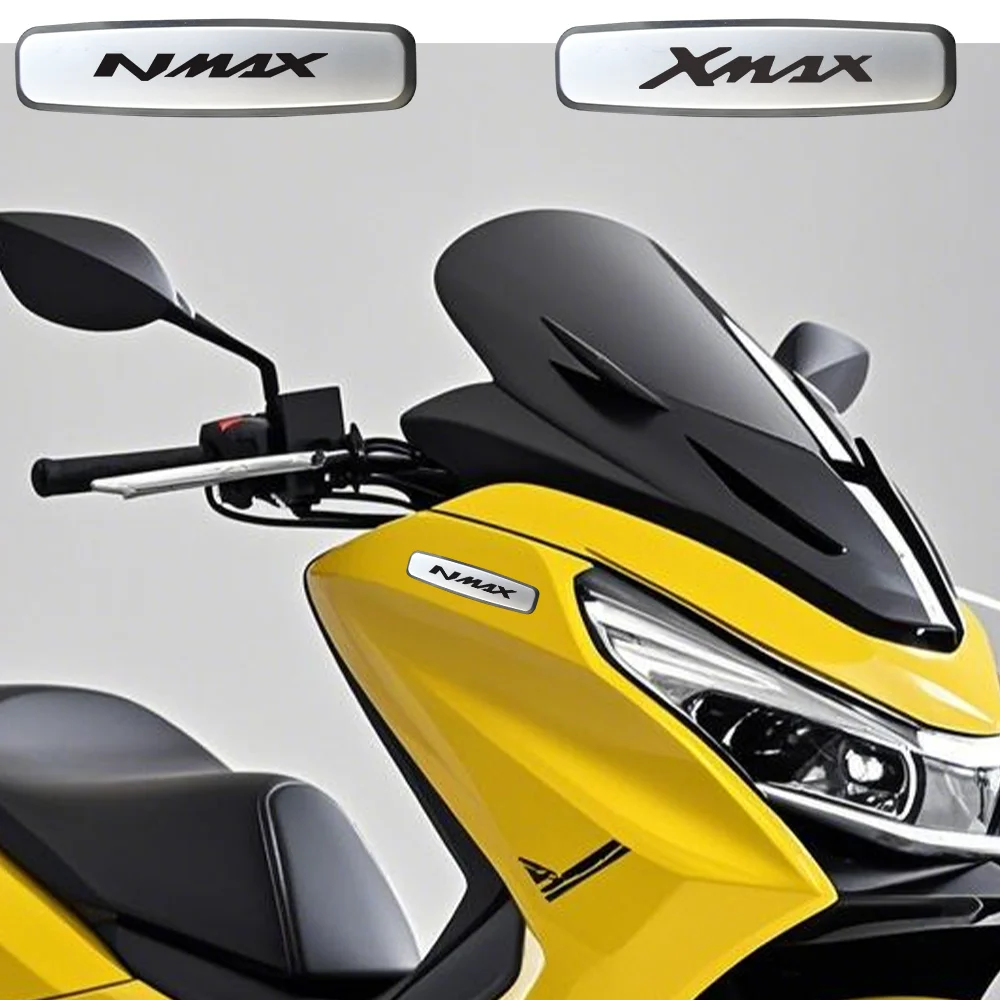 

Металлическая эмблема мотоцикла, скутер, 3D наклейка, значок, зеркало заднего вида для мотоцикла, украшения, наклейки на лобовое стекло для yamaha x max nmax