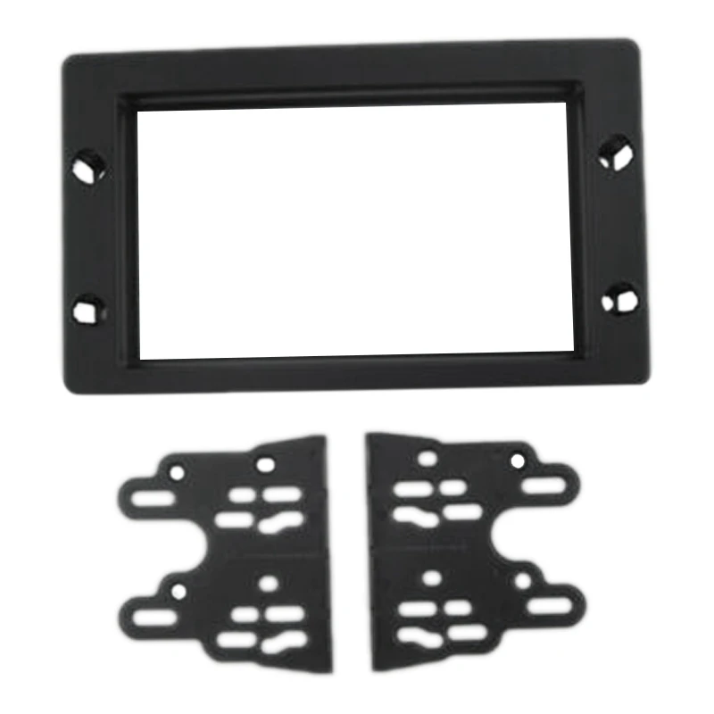 2 Din Car Radio Frame Stereo Dashboard Frame Refitting Panel Cover Trim Kit For SAAB 9-5 2005-2011