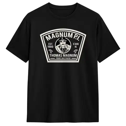 Vintage Magnum PI VM02 Da Nang T-Shirt for Men Round Collar 100% Cotton T Shirts  Short Sleeve Tees Original Clothes