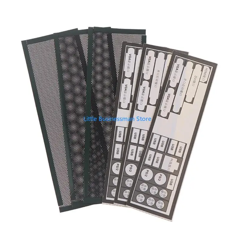 Computer Fall Lüfter Staub Filter Mesh Net Abdeckung PVC Staub Filter Schild Zurück Platte Für Computer Chassis M76A – Detail 4