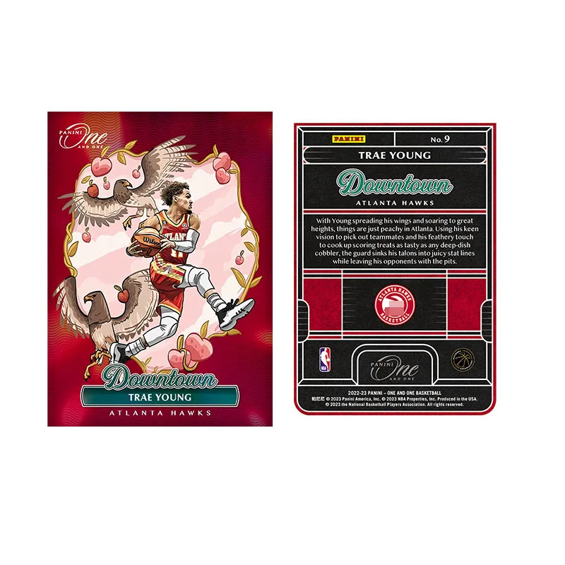 การ์ดสะสมบาสเกตบอล Panini One and One รุ่น Downtown ปี 2022-23 ของ Ja Morant, Kevin Durant, James ของสะสมสำหรับแฟนๆ ของขวัญวันคริสต์มาสและวันเกิด ของเล่น