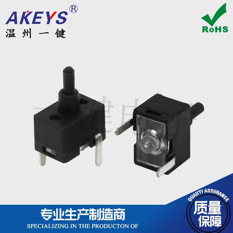 10pcs KFC-V-206K Normally Closed-Type Limit Switch Two-Pin Flash Gate Reset Micro Detection Button Connector