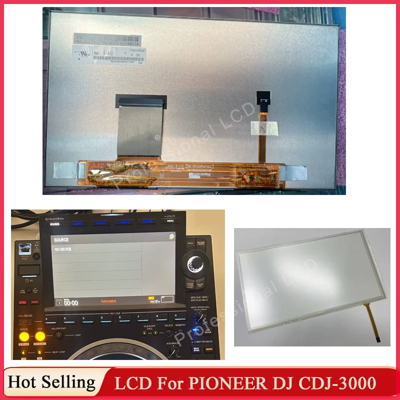 

LCD Display Screen For PIONEER DJ CDJ-3000 CDJ3000 CDJ 3000 LCD Display 210*121 4 Wire Touch Screen Digitizer Glass Sensor Panel