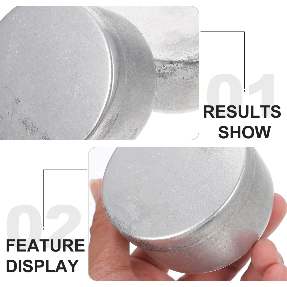 

Aluminum Weighing Box Round Tin Containers Lids Refillable Silver Can Laboratory Holder Soil Chemistry Teaching