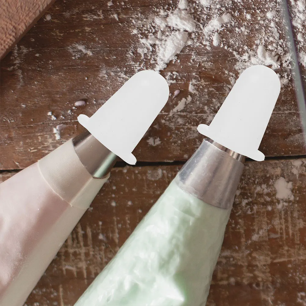 

2Pcs Silicone Cake Piping Tip Covers Flexible Protective Sleeves Nozzle Covers Scratch Prevention Baking Frosting Decoration