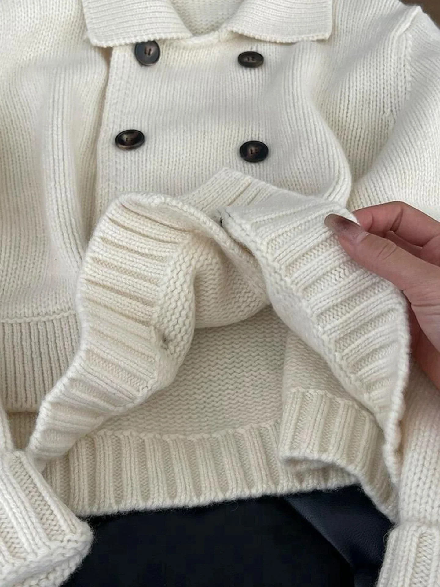 Comfortabele gebreide losse damestrui Long Sve Pure Color Herfst Faionable Open Vest Koreaanse Sle Pendelkleding