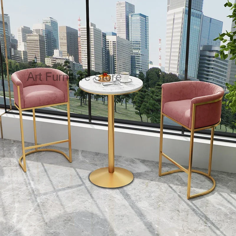 

Black Metal Bar Stools High Luxury Nordic Accent Restaurant Chair Bar Designer Banquet Sillas Plegable Dinning Furniture BY014