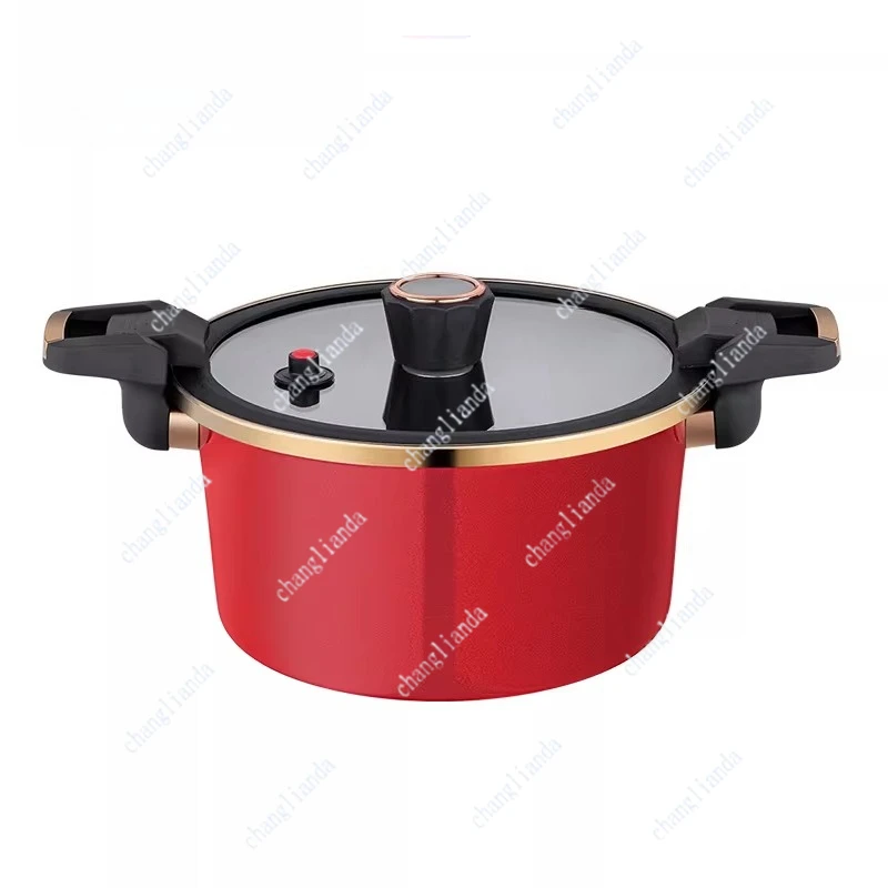 Micro pressure pot enamel enamel non-stick soup pot temperature display timing multi-function