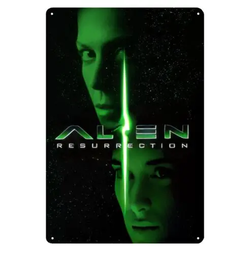 Affiche métallique du film Alien Resurrection - Plaque décorative 20x30cm
