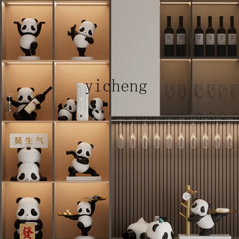 

Wine Cabinet Set Decoration Modern Light Luxury High-End Coffee Table Hallway Bookshelf Decoration