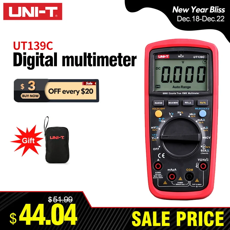 UT139C Digital Multimeter with True RMS