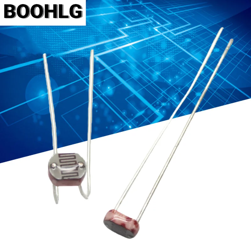 

20PCS/lot LDR Photo Light Sensitive Resistor Photoelectric Photoresistor 5516 5528 GL5528 5537 5506 5539 5549 For Arduino