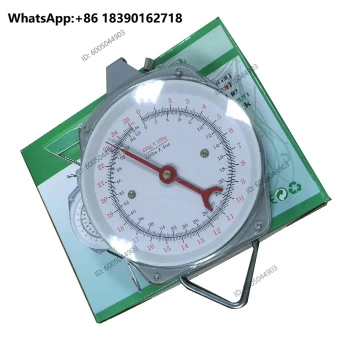 100 kg mechanical pointer hanging scale, spring hook scale, disc hanging scale