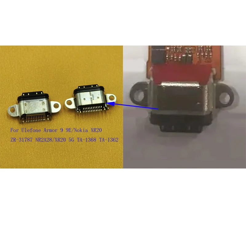 1-50 unidades de puerto de carga USB tipo C, conector de carga para Ulefone Armor 9 9E Nokia XR20 NR2A28 ZR-31787 TA-1368 TA-1362