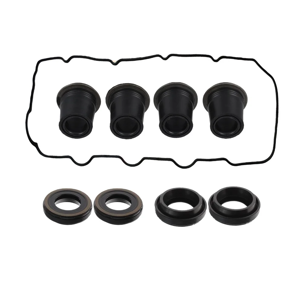 9pcs Fuel Injector Rocker Cover Gasket Seal Kit for Toyota For Hilux KUN16 KUN26 Prado KDJ120 KDJ150 1KD FTV Diesel Engine Use