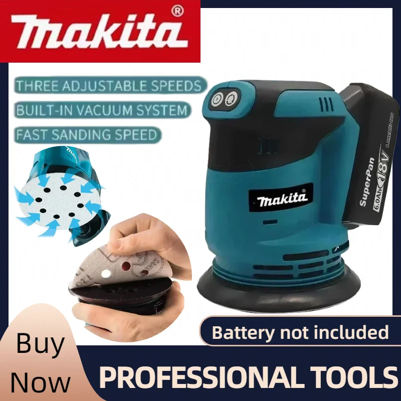 

Makita DBO180Z Cordless Disc Sanding Machine | Ideal for Woodworking & Clay Polishing | For Makita 18V/20V Battery Bare Tool