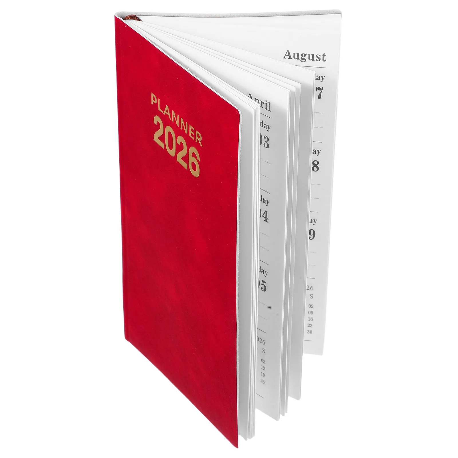 

A6 Pocket Planner 2026 Daily Journal Notebook Portable Pocket Memo Organizer Faux Cover Office Supplies Schedule Planner