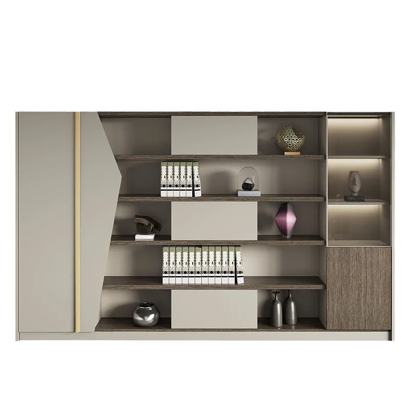 

Office Bookcase Boss Background Cabinet File Wooden Data Storage Locker
