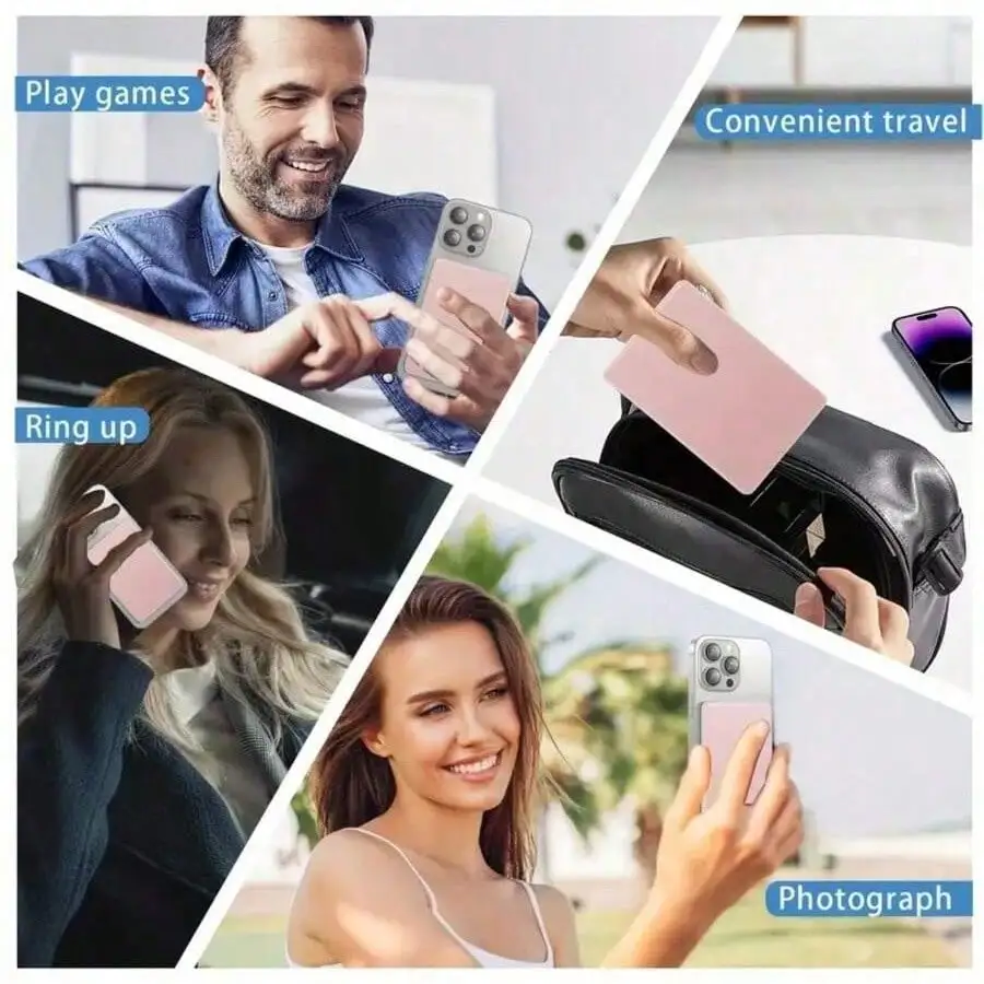 Mini Portable Magnetic Wireless Power Bank 15W Fast Wireless Charging External Battery Strong Magnet Attachment Mag Safe Powerbank for iPhone 16 15 14 13 12 Android Phones view 6