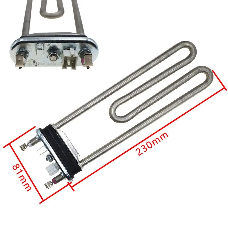 Drum Washing Machine Heating Tube 220V 1800W Large Size Heating Element Replacement