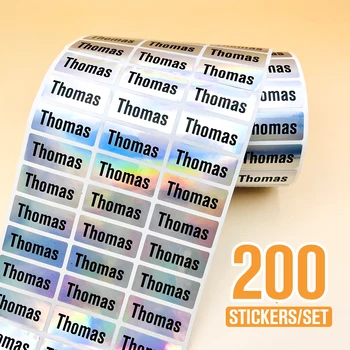 Autocollant d'étiquette de nom personnalisé, autocollants Ka...