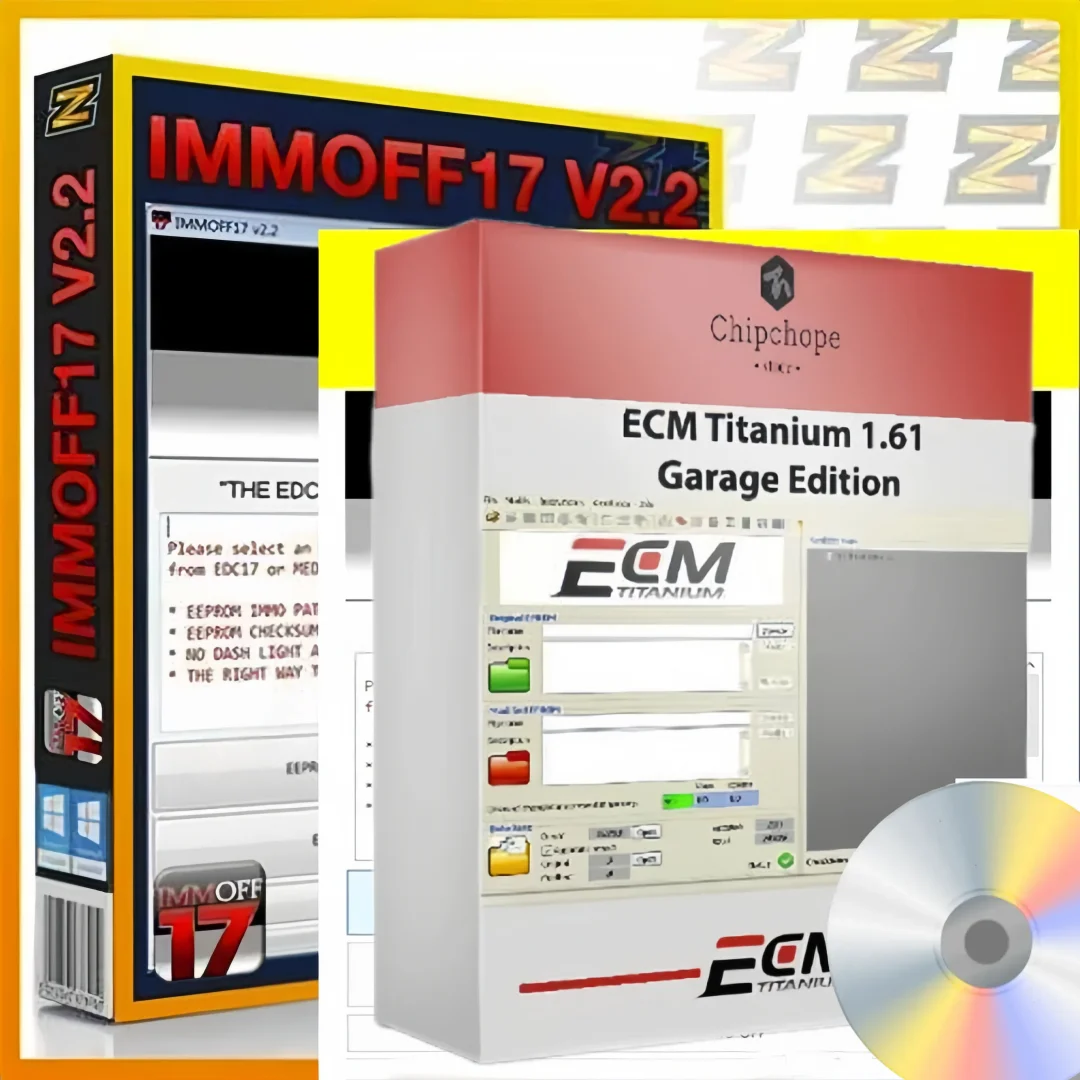 

NEWEST IMMOFF17 Software car accessories para auto ECM TITANIUM 1.61 With 26000 Drivers for ecu tool double penetration product