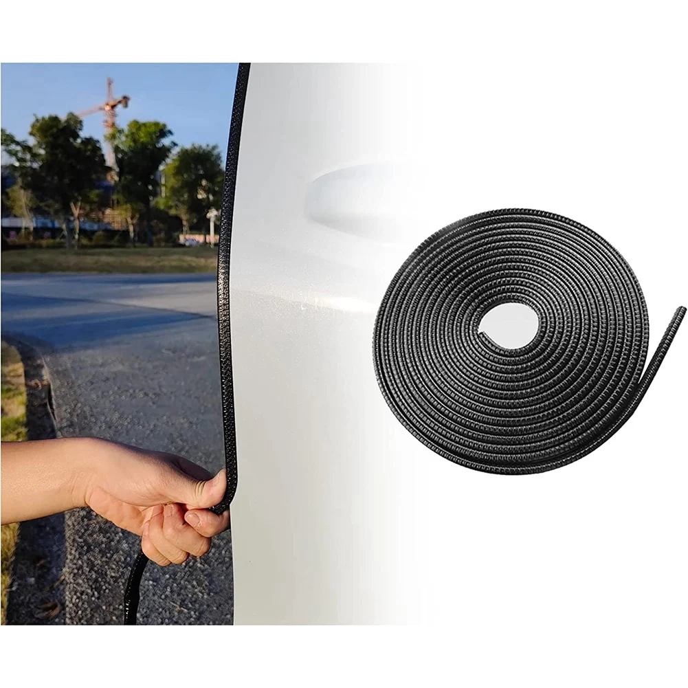 Car Door Protector Edge Guards Black Universal Rubber Car Door Edge Protector U Shape Automotive Door Entry Guard