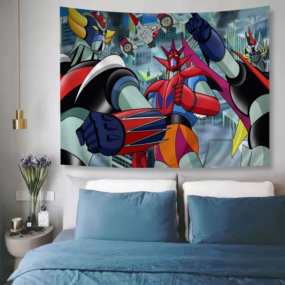 Goldorak Grendizer Cartoon Tapestry Art Science Fiction Room Home Decor Wall Hanging Sheets