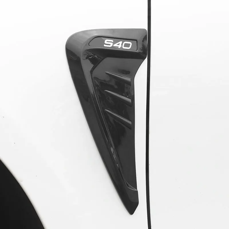 

Car Shark 3D Gills Stickers Side Fender Vent Decoration Modification Hood Air Outlet Stickers For Volvo S40 Car Accessories