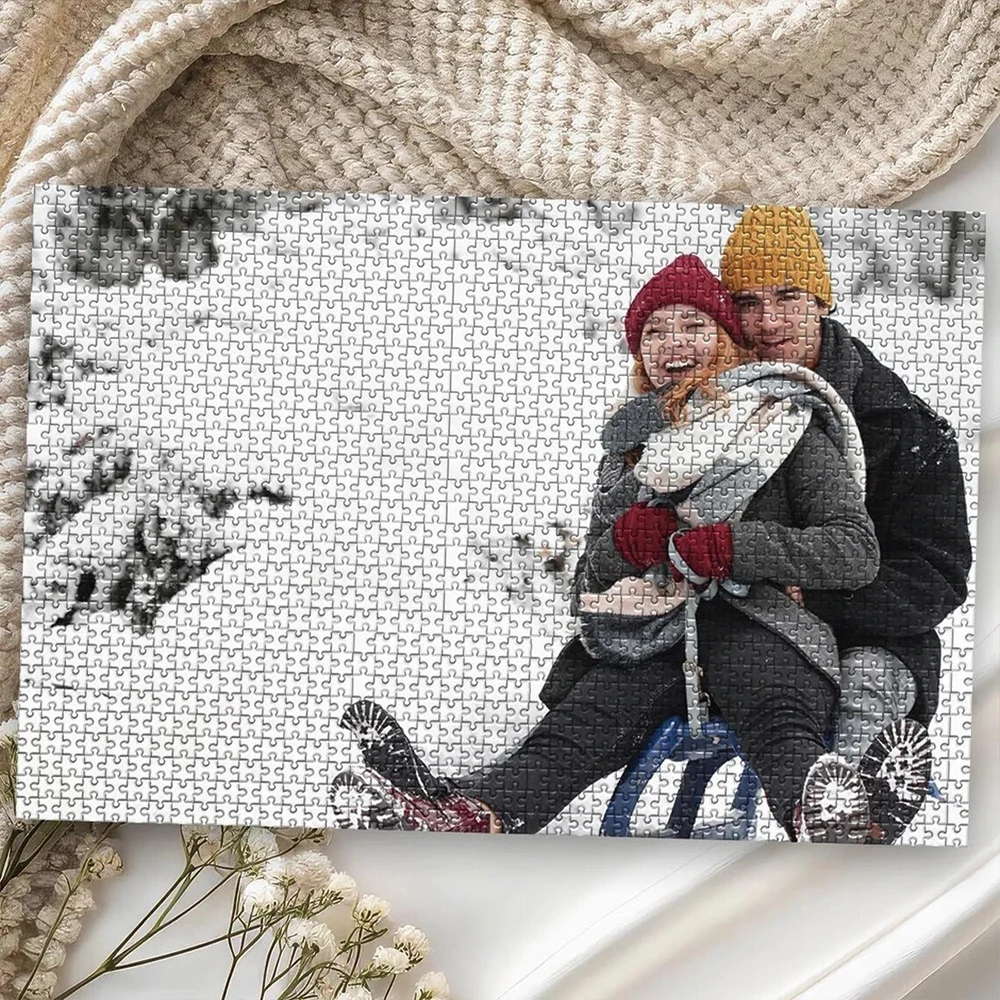 35/300/500/1012pcs Personalized Custom Photo Puzzle Pet Photos DIY Toy Envelope Decoration Collectiable Gift Present Christmas