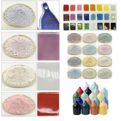 24-kolor 500g glazury proszku w ramach ceramiki glazura DIY ręcznie malowane ceramiczne kolor glazury ochrony środowiska Pigment z tonerem