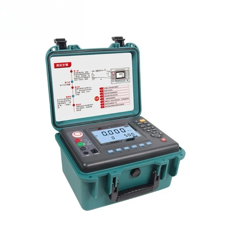 ES3045F Digital Insulation Resistance Tester 15KV Portable Megohmmeter High Voltage Meter for Transformer Cable