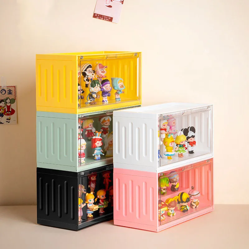 Acrylic Blind Box Bubble Mart Organizer Doll Toy Container Model Display Storage Shelf Figures Display Case Garage Container