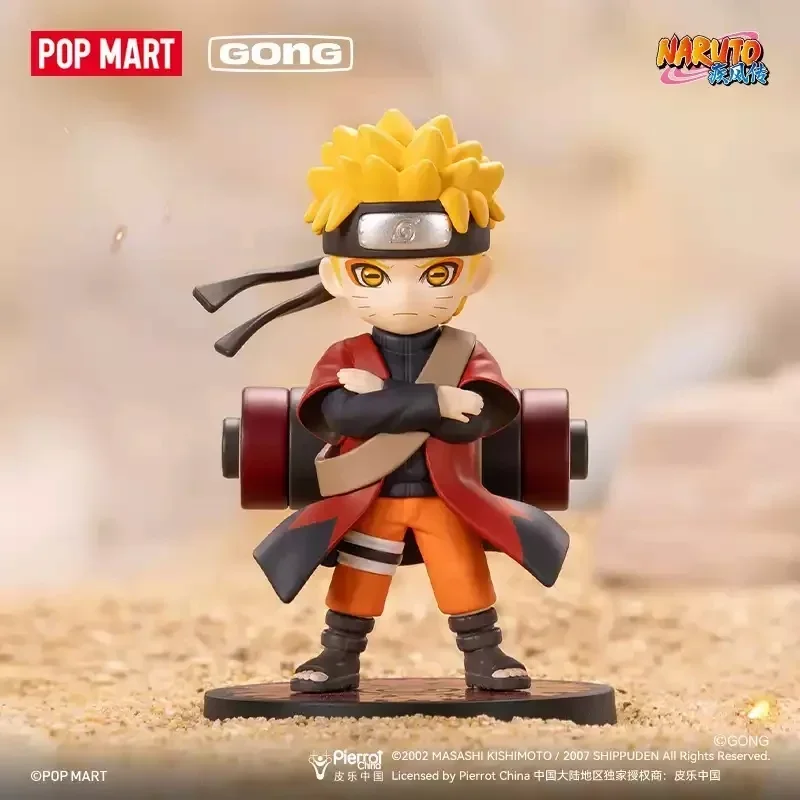 

POPMART GONG Naruto Shippuden Akatsuki Arc Series слепая коробка Mystery Box кукла милая аниме-фигурка Guess Bag игрушки для рабочего стола