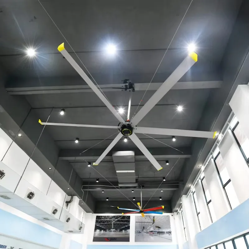 

China 4m Low Noise 13ft Gale Airflow Garage Vents Giant Industrial Hvls Large Ceiling Fans Price