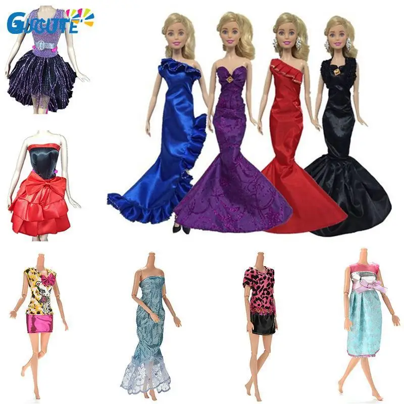 Mermaid Tail Doll Dress For Doll Clothes Evening Dresses Party Gown  Doll Accessories