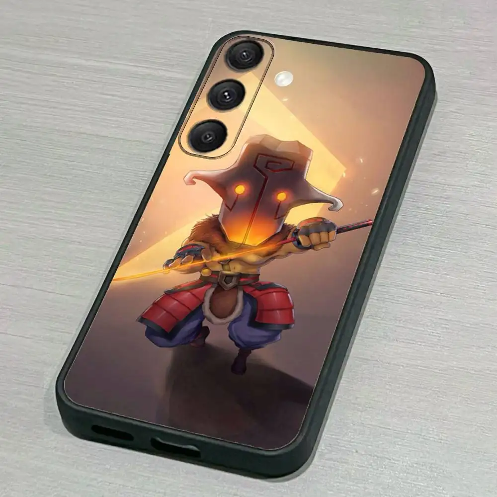 حافظة هاتف D-Dota 2 رائعة لهاتف سامسونج S25، S24، S23، S22، S21، S20، S10، Ultra، Plus، Lite، FE، غطاء أسود من السيليكون الناعم