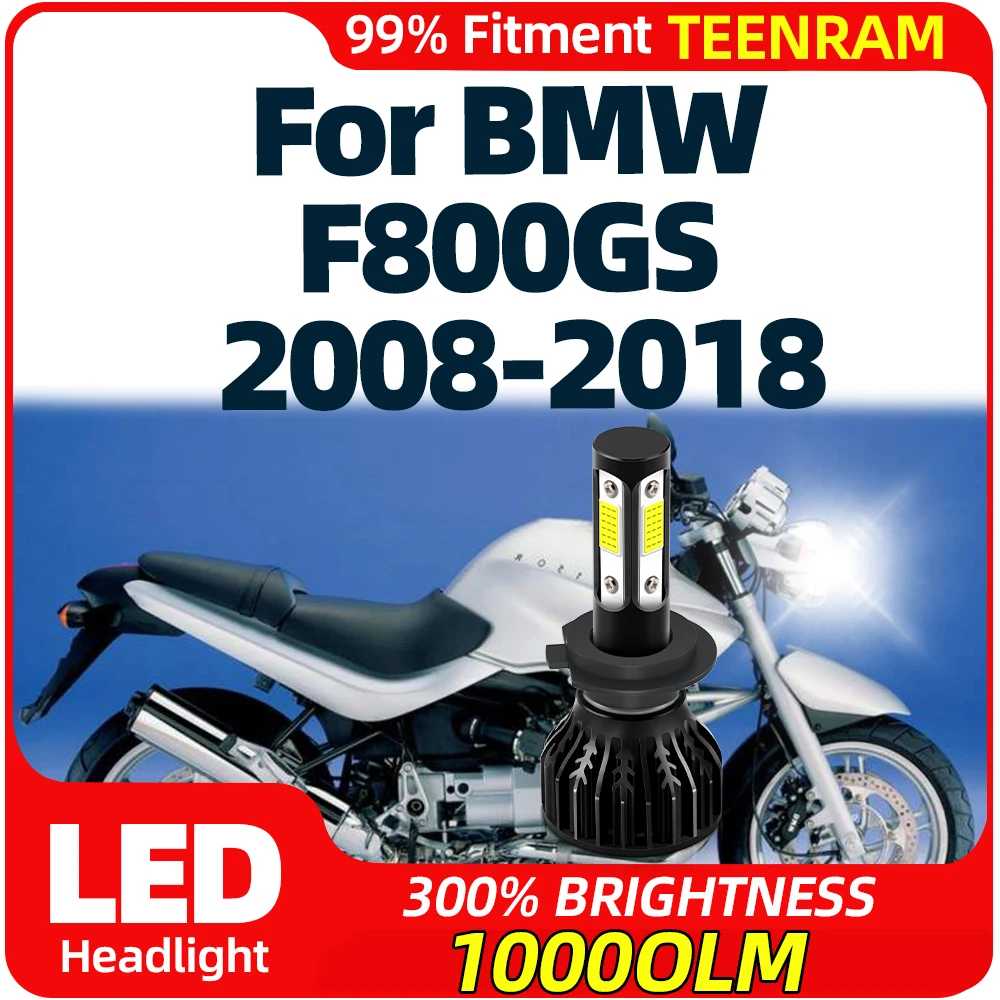 LED Motorcycle Headlight Bulb 10000LM High Brightness Moto Front Light 12V 24V For BMW F800GS 2008-2013 2014 2015 2016 2017 2018