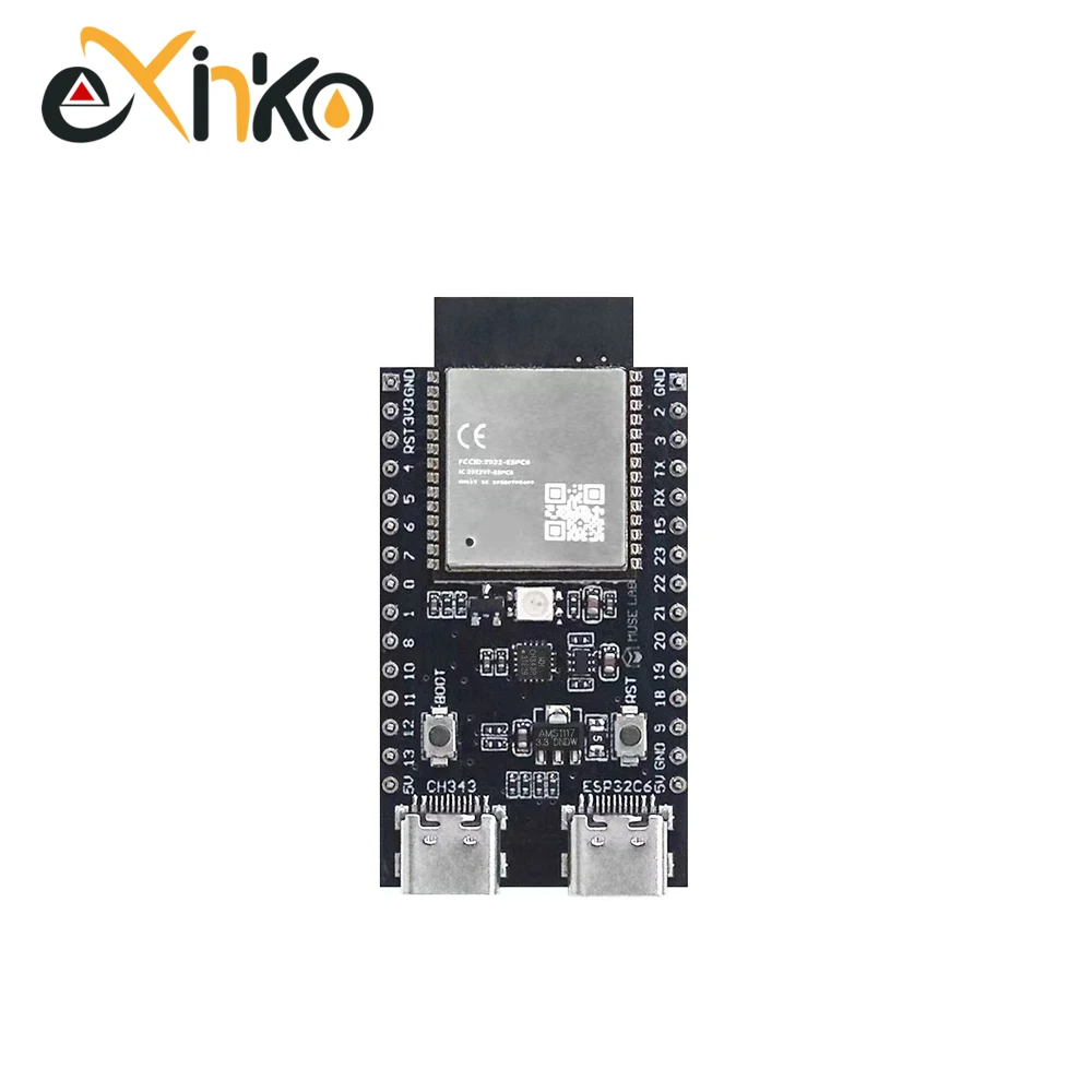 1-10 szt. Płytka rozwojowa ESP32-C6-N4 N8 N16 Płytka główna ESP32-C6 WiFi Bluetooth kompatybilna z Nano Arduino Zigbee — zdjęcie produktu 6