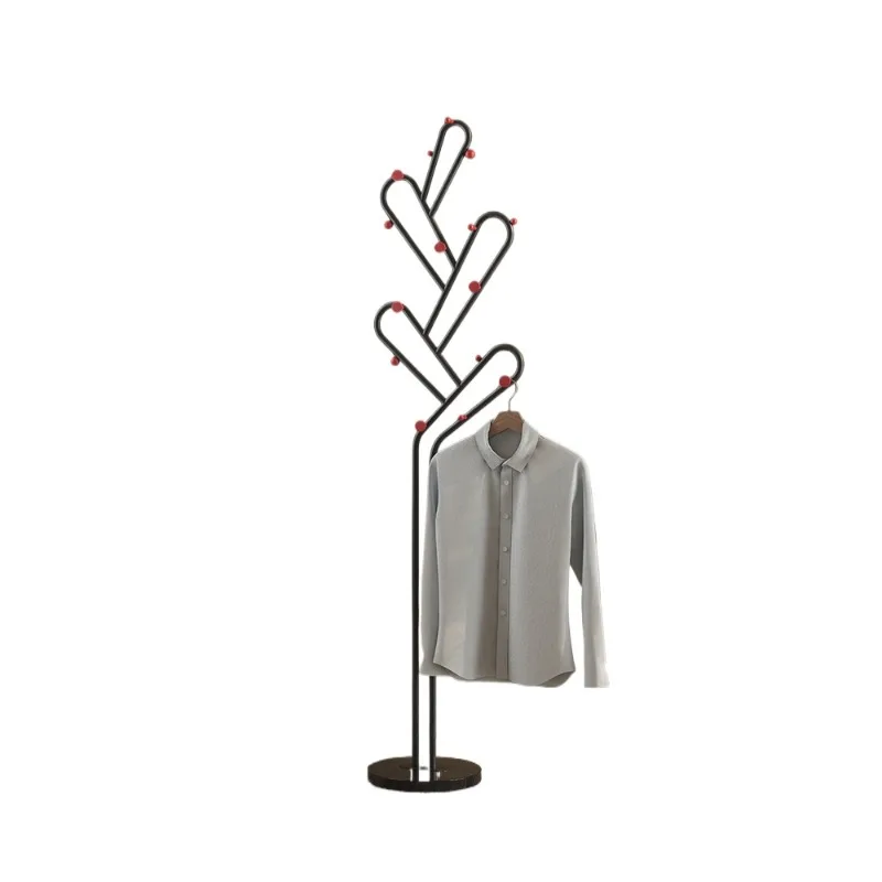 

Light luxury floor-to-ceiling living room clothes hanger Vertical hanger Household narrow small coat rack