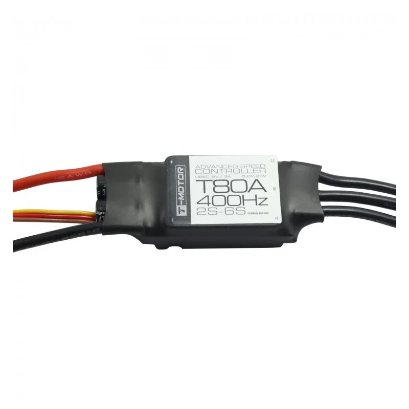 

T-motor T80A 400Hz ESC 2S-6S 3A / 5V BEC for Multicopter Brushless Motor