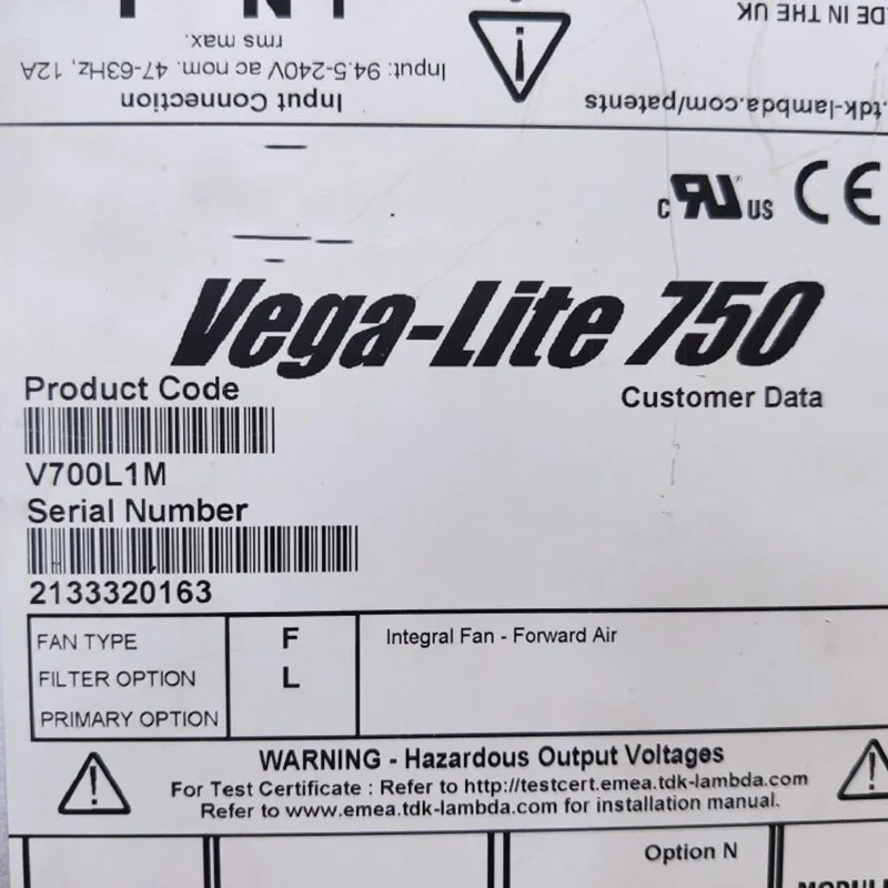 Netzteil Für TDK-LAMBDA Modulare Vega-Lite 750 V700L1M Schnelle Lieferung