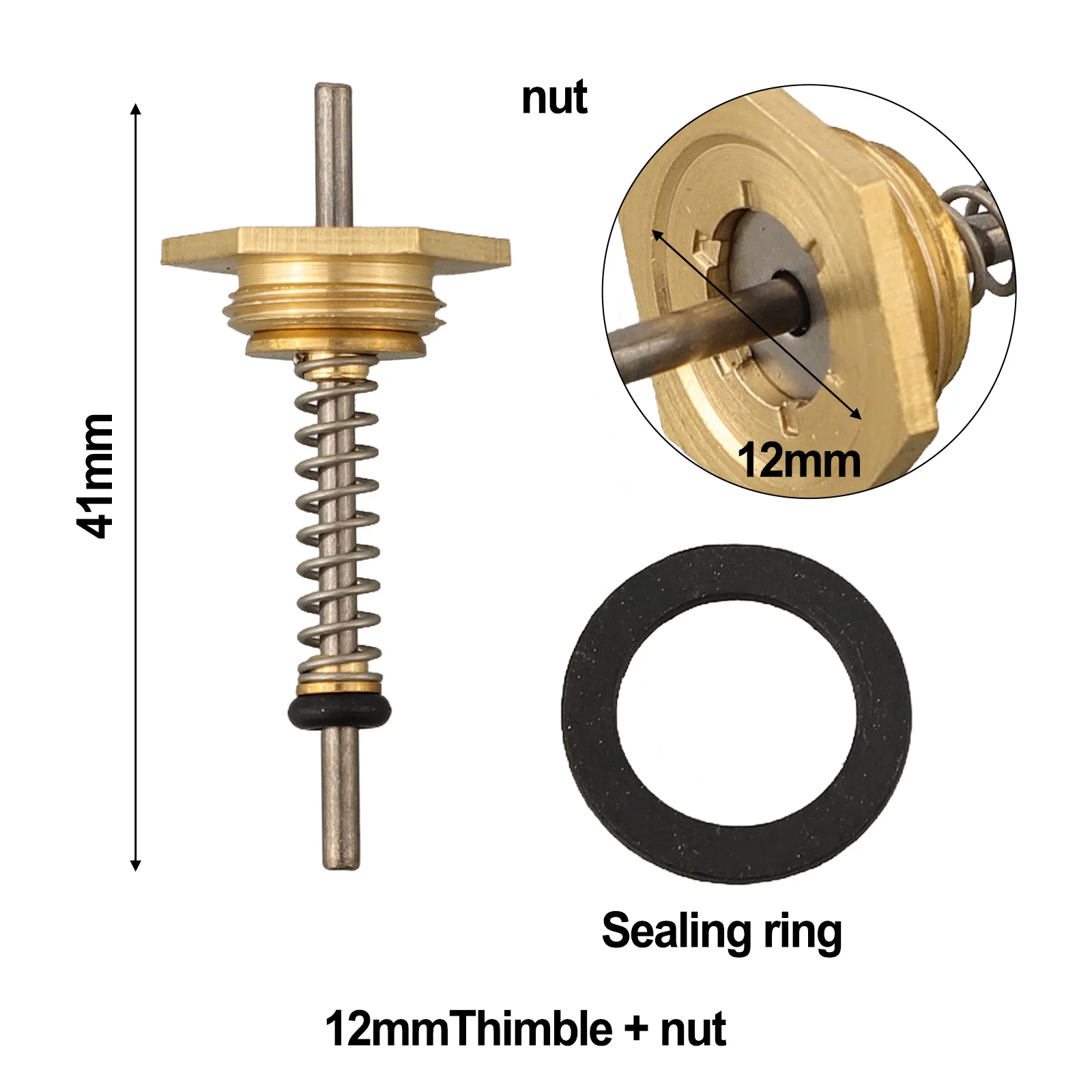 10pcs Valve Ejector Pin Link 10/12mm For Thimble Valve Linkage Gas Boiler Water Heater Valves Home Improvement Accessories